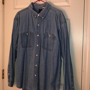 Vintage Blue Denim long sleeve shirt